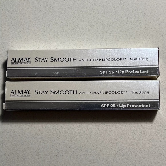 2x ALMAY Stay Smooth Anti-Chap Lipcolor with SPF 25 - Lip Protectant #39 DEEP - Picture 2 of 7